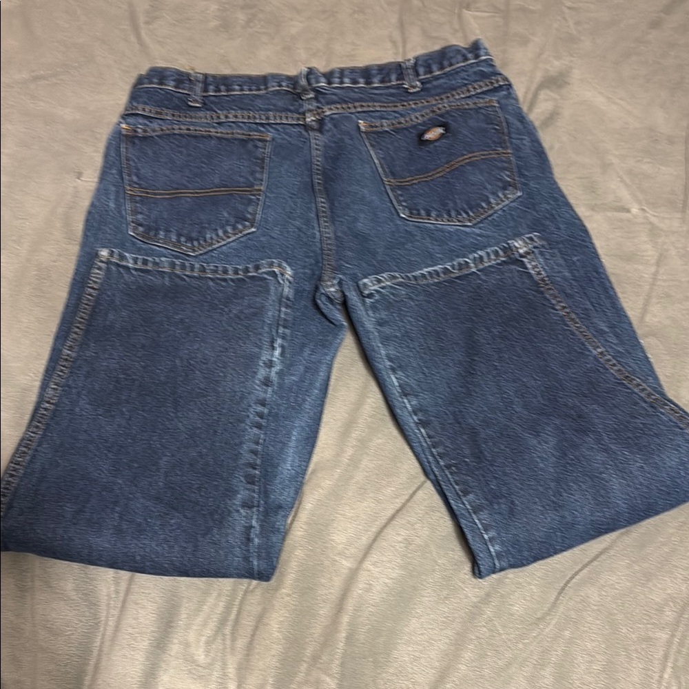 Vintage 90’s Dickies Men's Straight Blue Jeans - Picture 4 of 5